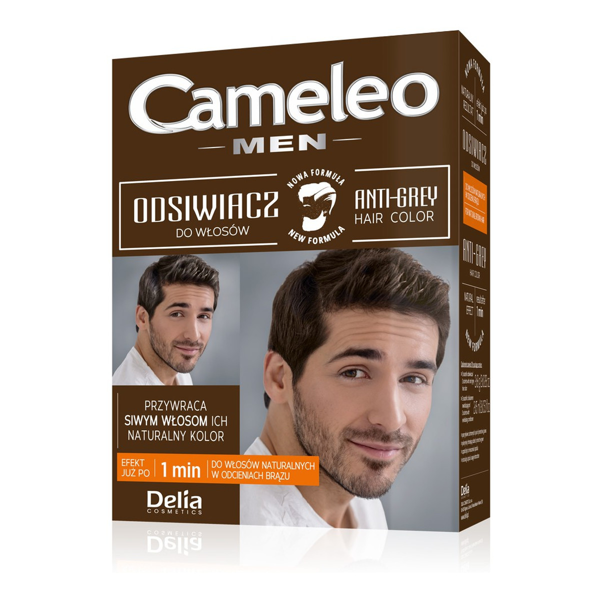Cameleo Men Redukcja Siwizny Odsiwiacz Dla Mężczyzn Włosy Brązowe