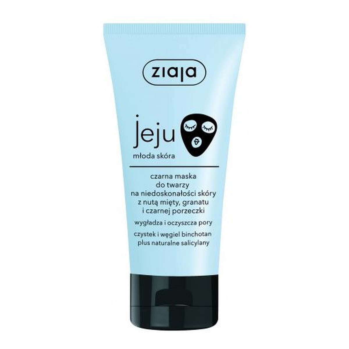 Ziaja Jeju Czarna Maska do Twarzy na Niedoskonałości Skóry, 50ml