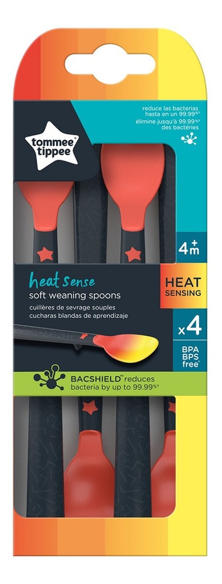 Heat sense łyżeczka z czujnikiem ciepła 4m+ 4szt