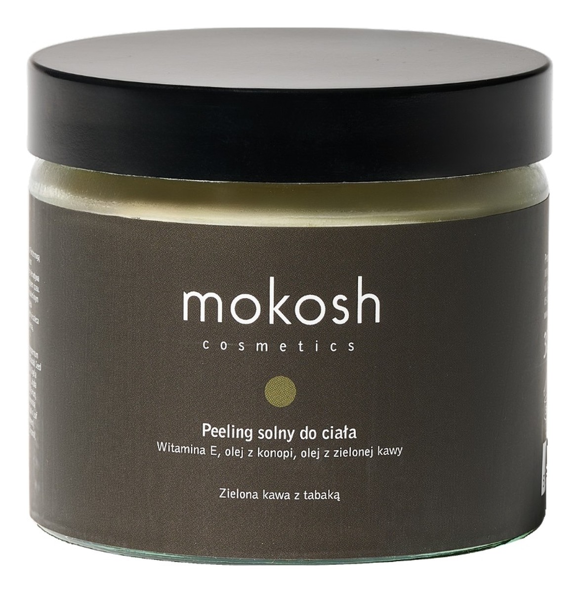 Peeling solny do ciała zielona kawa z tabaką