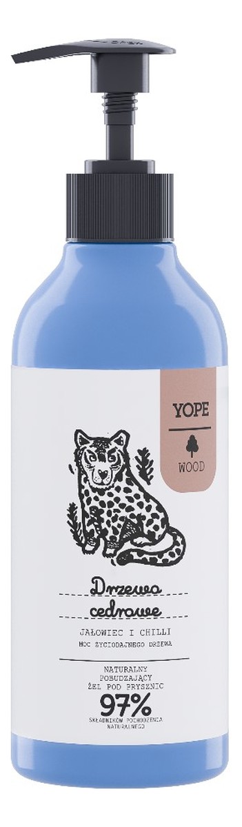 Żel pod prysznic drzewo cedrowe, jałowiec, chilli