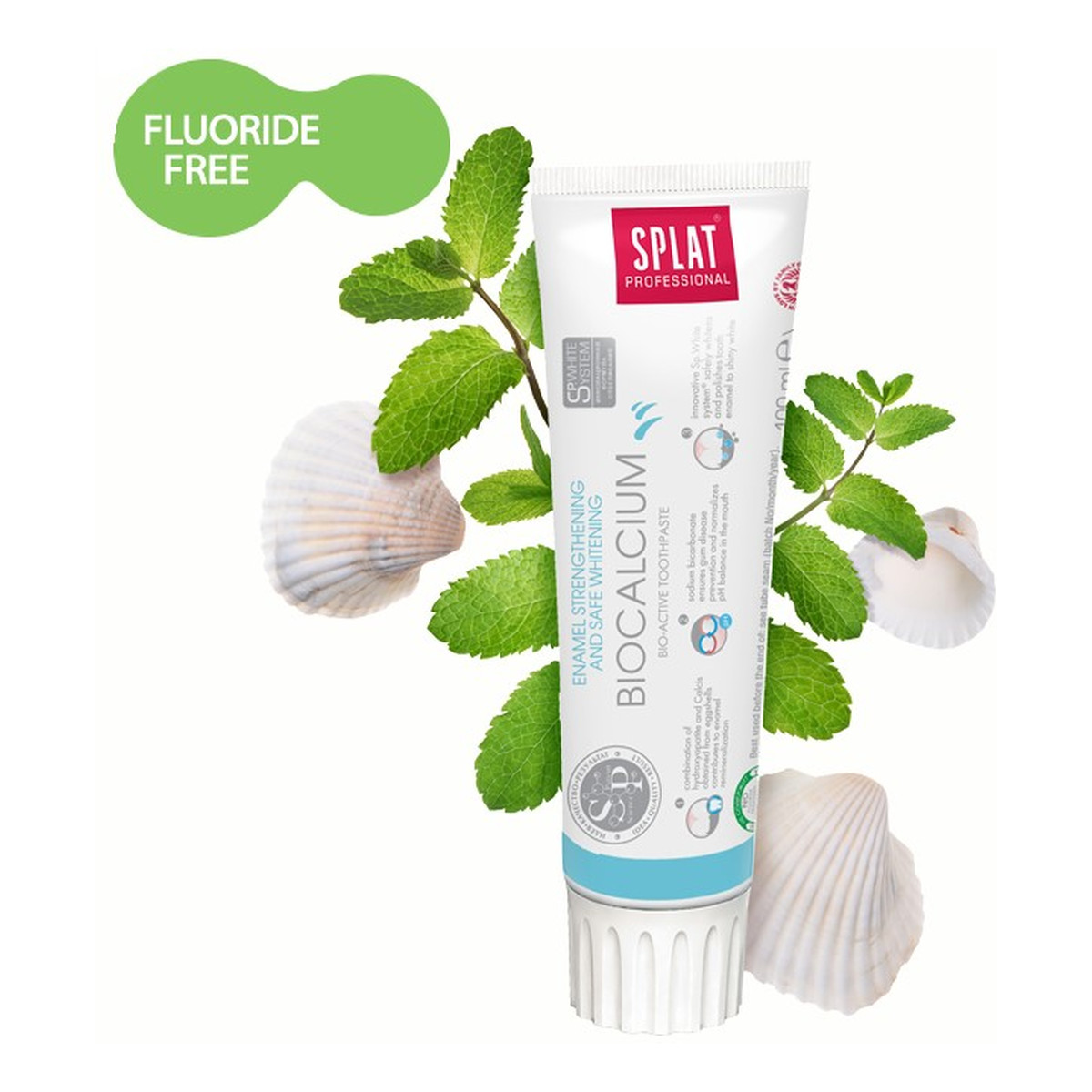 Splat Biocalcium Pasta Do Zębów- Odbudowa Szkliwa i Bezpieczne Wybielanie 100ml