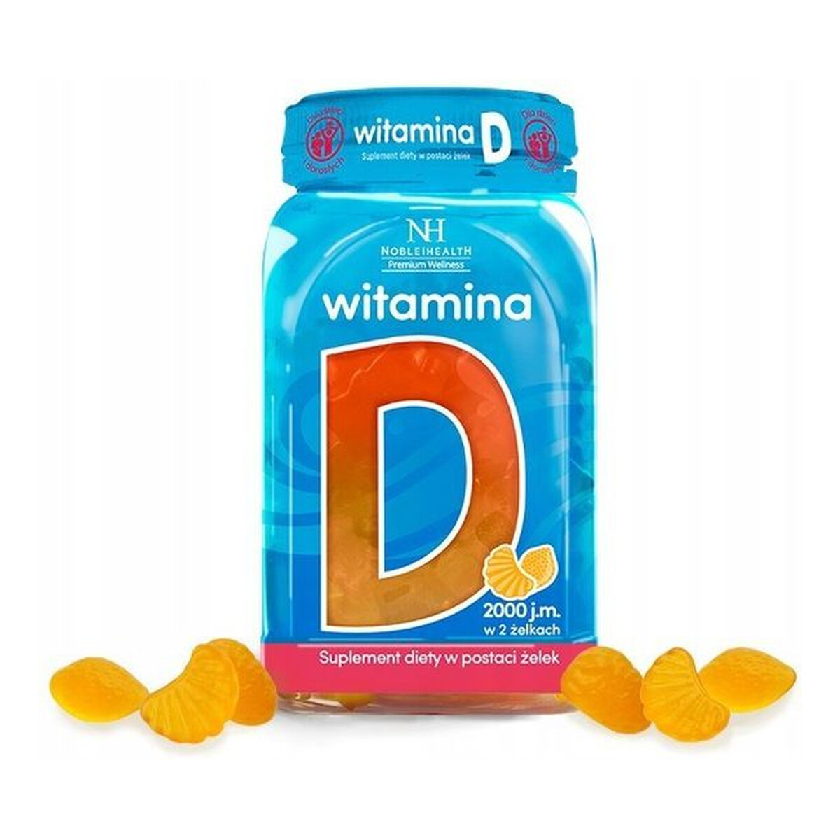 Noble Health Premium Wellness Witamina D w postaci żelek 300g