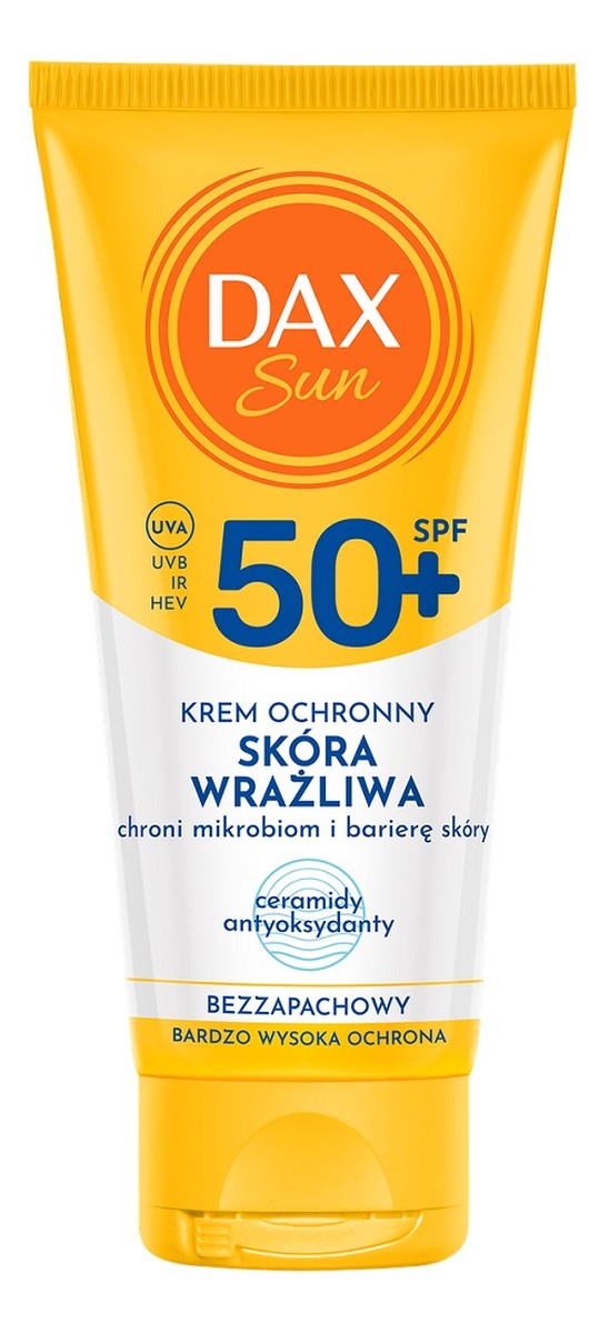 Krem ochronny do twarzy dla skóry wrażliwej SPF 50+