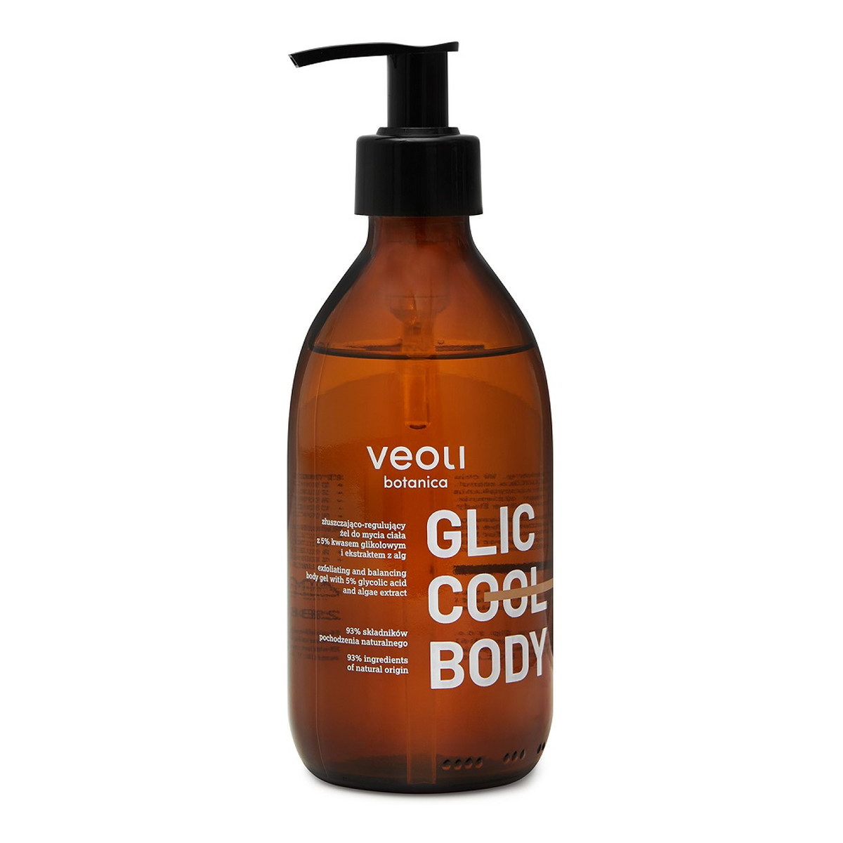 Veoli Botanica Glic Cool Body złuszczająco-regulujący Żel do mycia ciała 280ml