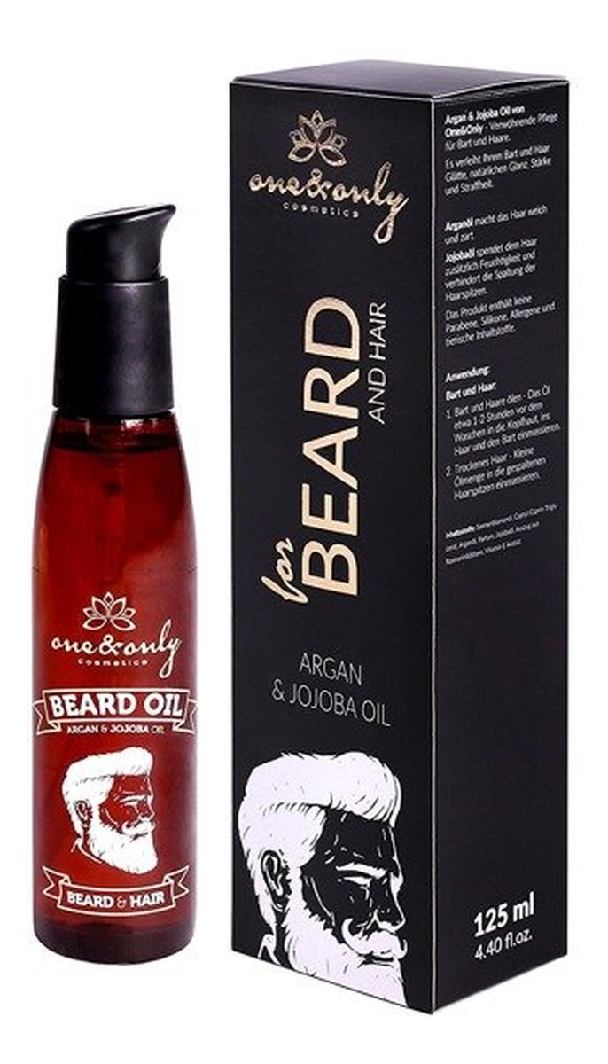 Argan & Jojoba Oil olejek do brody i włosów