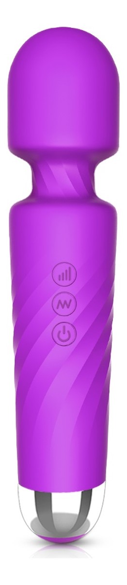 Hero masażer wand z 7 trybami wibracji i 4 szybkościami purple