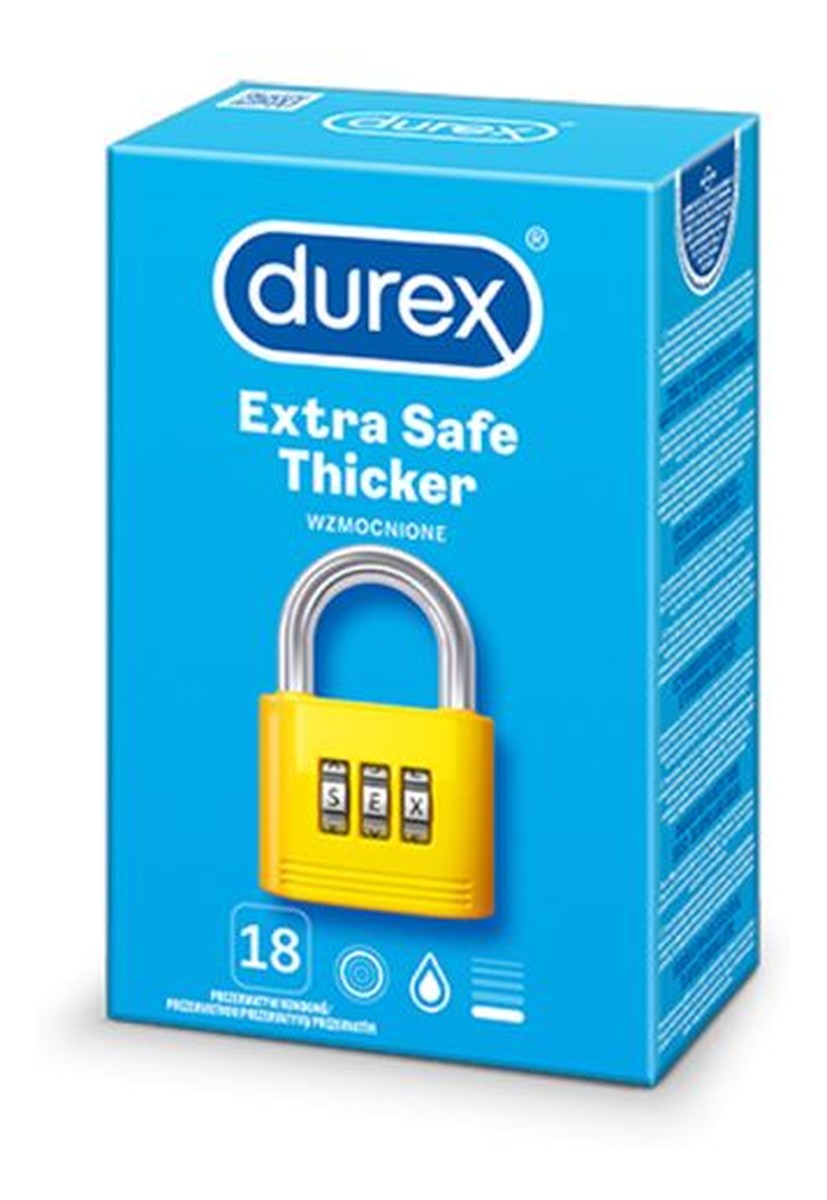 grubsze prezerwatywy z większą ilością żelu 18szt