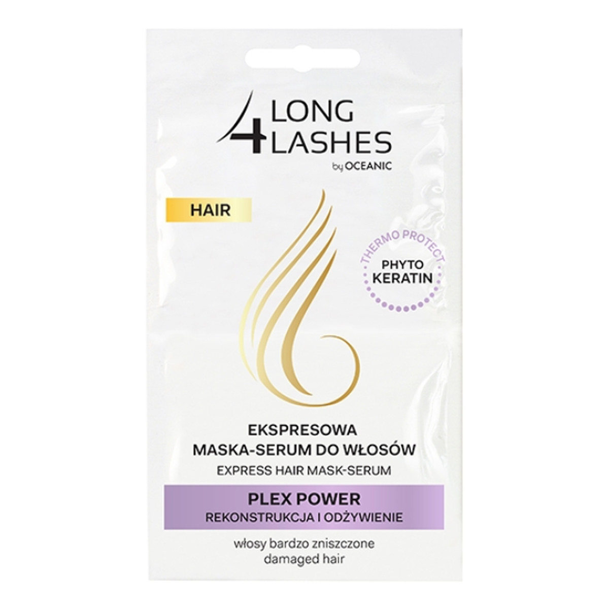 AA Long 4 Lashes Hair Plex Power ekspresowa maska-serum do włosów zniszczonych 2x6ml 12ml