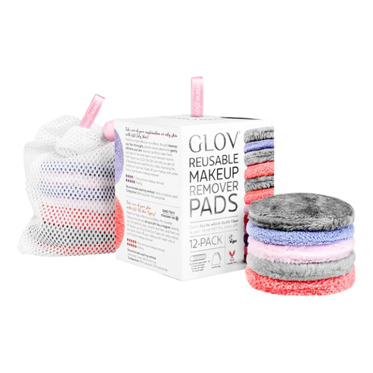 Glov Starter Set Zestaw wielorazowych płatków kosmetycznych 12szt.