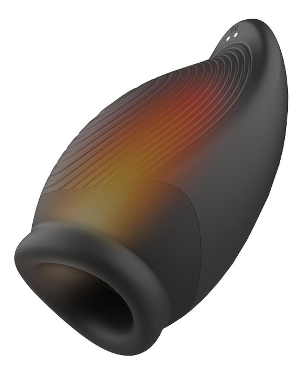 Ramrod stroker podgrzewany wibrujący masturbator black