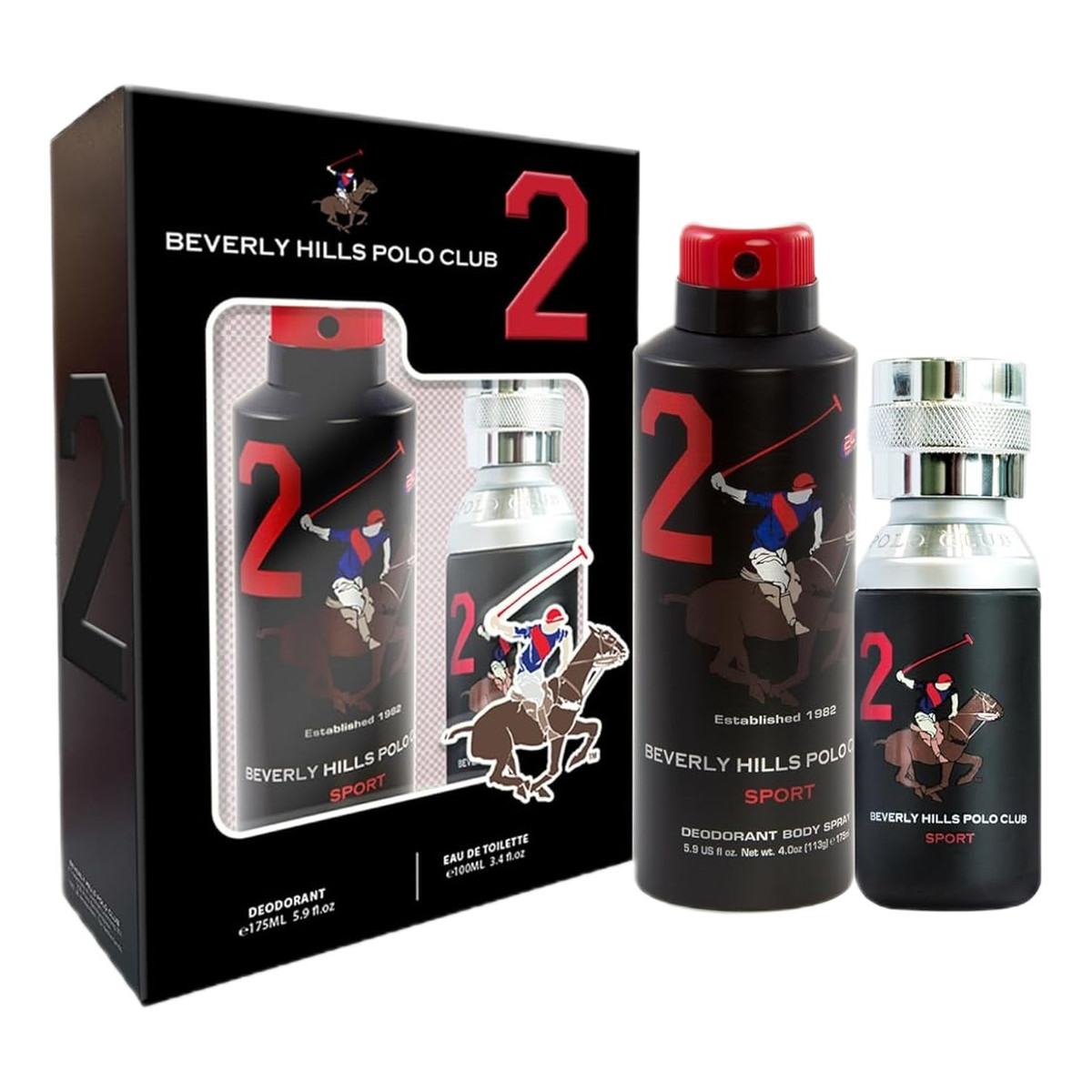 Beverly Hills Polo Club Men Sport Two Zestaw woda toaletowa spray 100ml + dezodorant spray 175ml