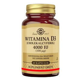 Solgar_witamina d3 4000iu suplement diety 60 kapsułek