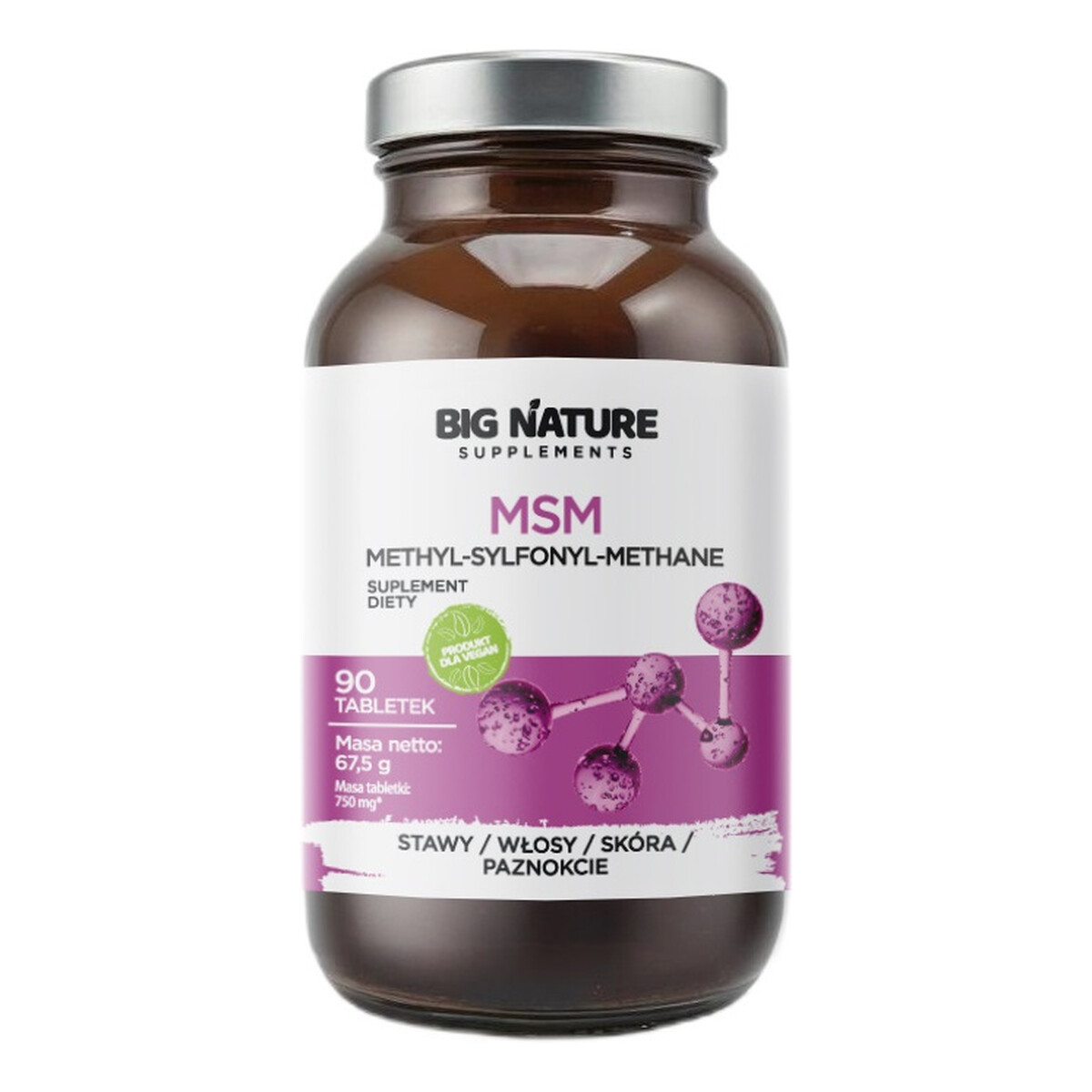 Big Nature Msm suplement diety 90 tabletek