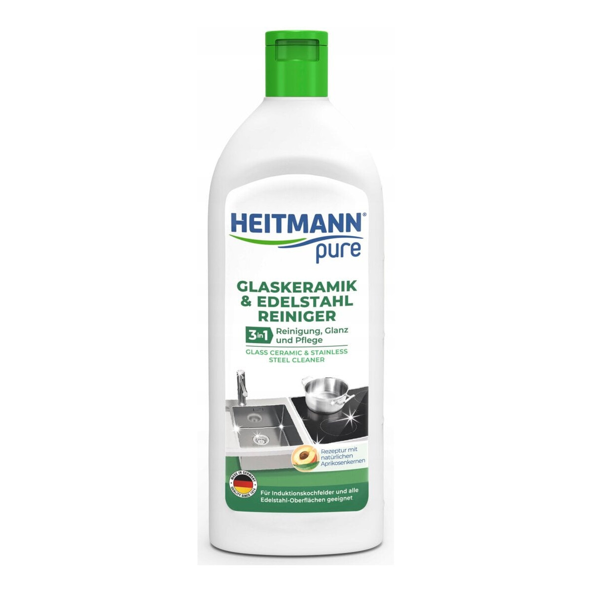 Heitmann Mleczko do płyt ceramicznych stalowych 250ml