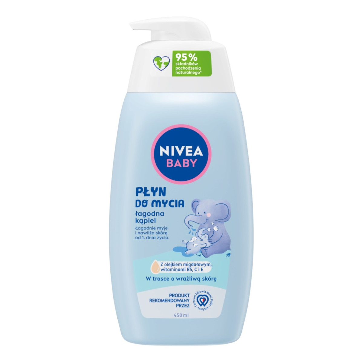 Nivea Baby płyn do mycia łagodna kąpiel 450ml
