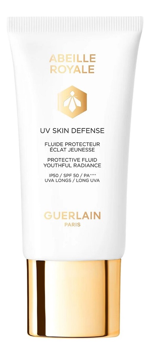Abeille royale uv skin defense fluid ochronny nadający cerze młodzieńczy blask spf50 pa++++