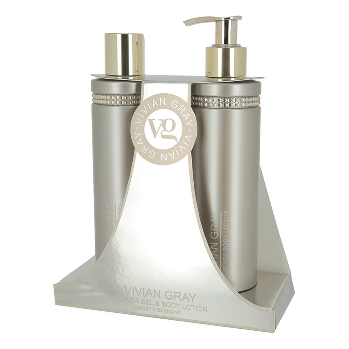 Vivian Gray Brown Crystals Luxury Zestaw żel pod prysznic 250ml + balsam do ciała 250ml