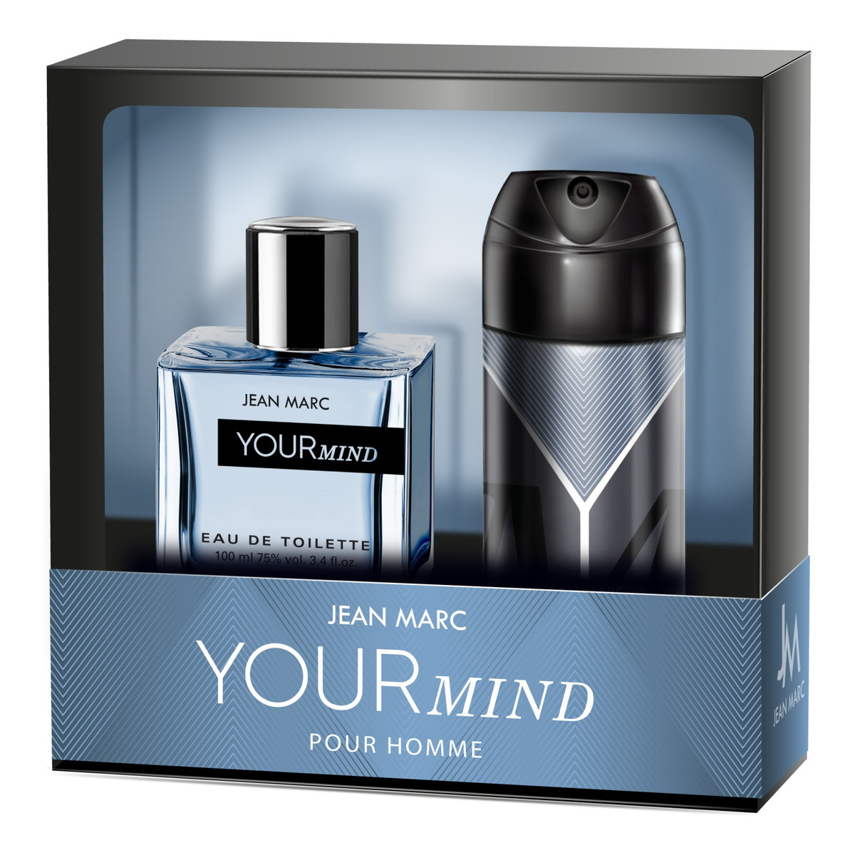 Dramers JEAN MARC Your Mind Zestaw prezentowy męski-woda toaletowa 100 ml + dezodorant 150 ml