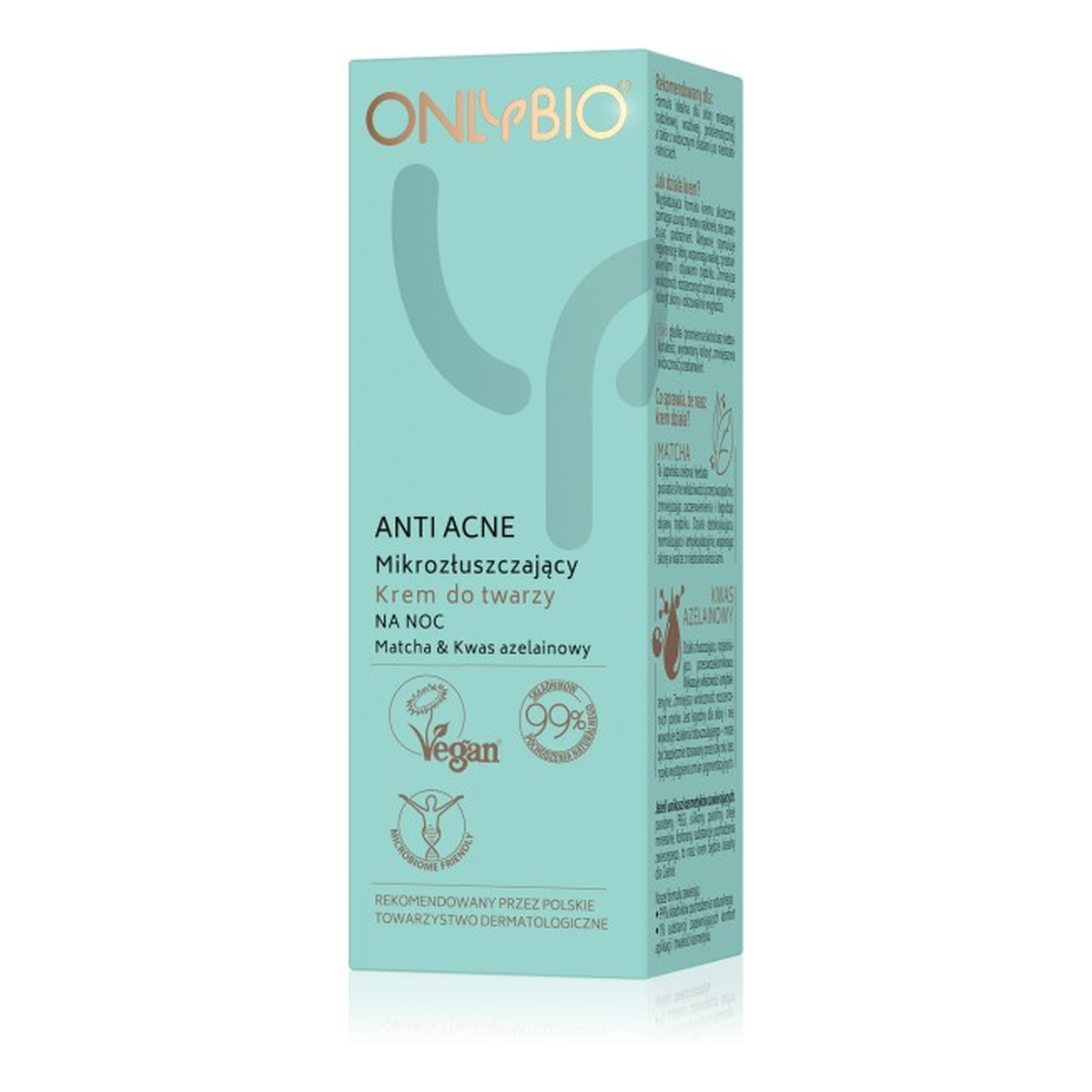 OnlyBio Anti Acne Krem na dzień matujący + Krem na noc mikrozłuszczający + płyn micelarny regulujący 2x50ml + 300ml