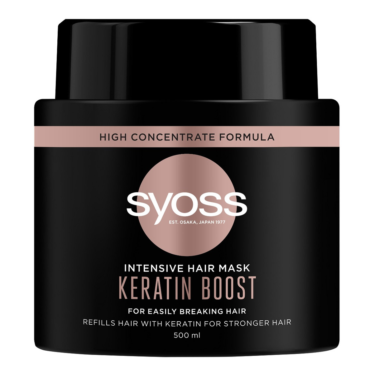 Syoss Intensive hair mask keratin boost intensywnie regenerująca maska do włosów bardzo łamliwych 500ml