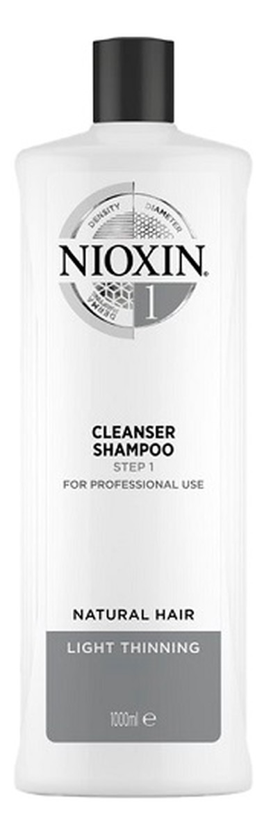 System 1 cleanser shampoo oczyszczający szampon do włosów normalnych lekko przerzedzonych