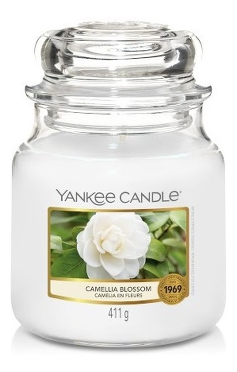Świeca zapachowa średni słój camellia blossom