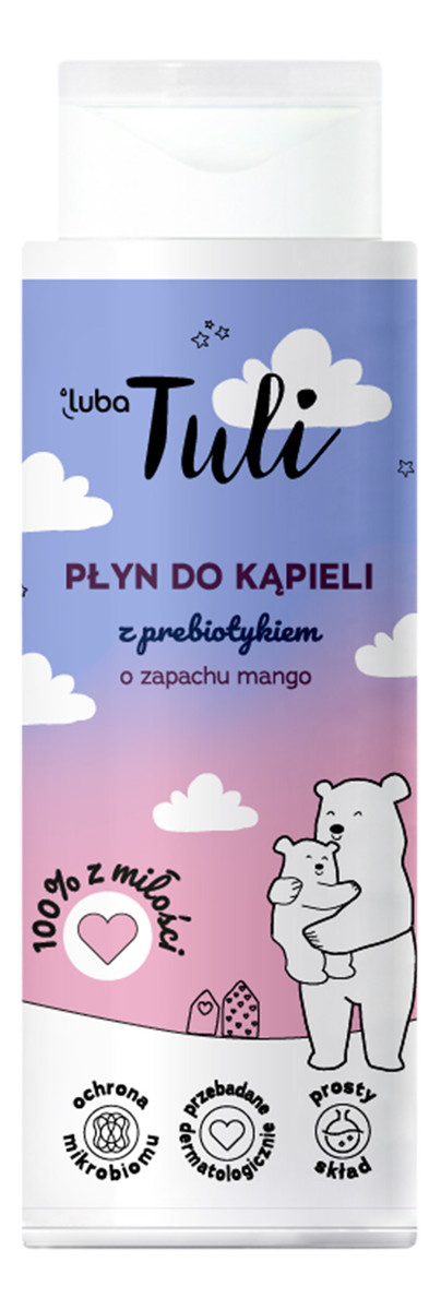 Płyn do kąpieli z prebiotykiem o zapachu mango