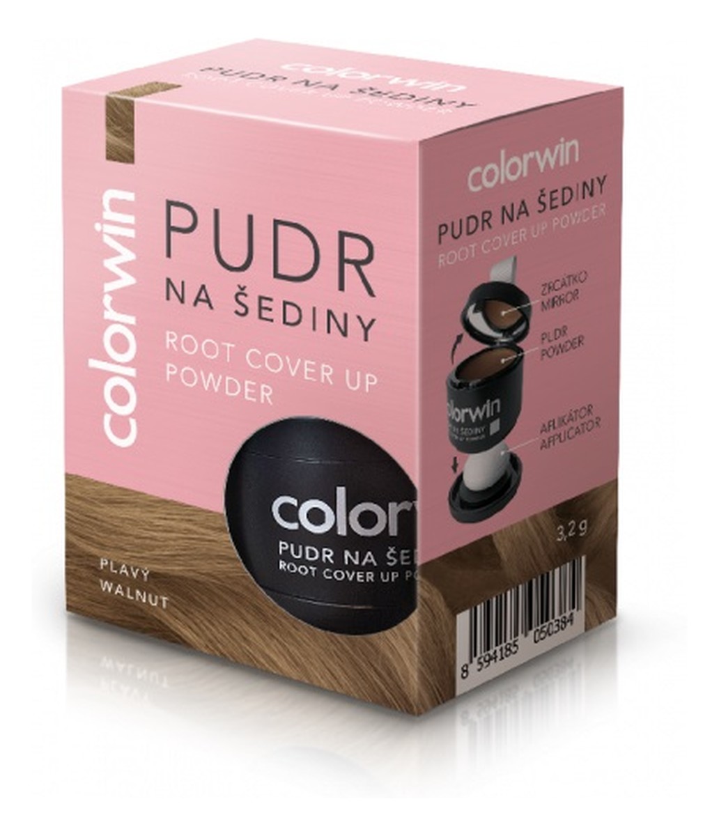 Puder kryjący odrost i zwiększający objętość włosów Orzechowy