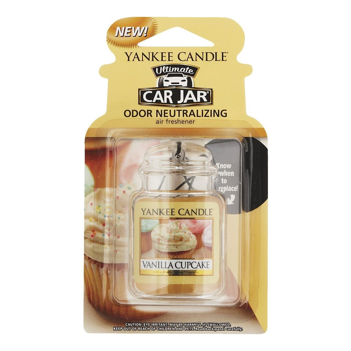 Yankee Candle Car jar ultimate zapach samochodowy vanilla cupcake 1sztuka