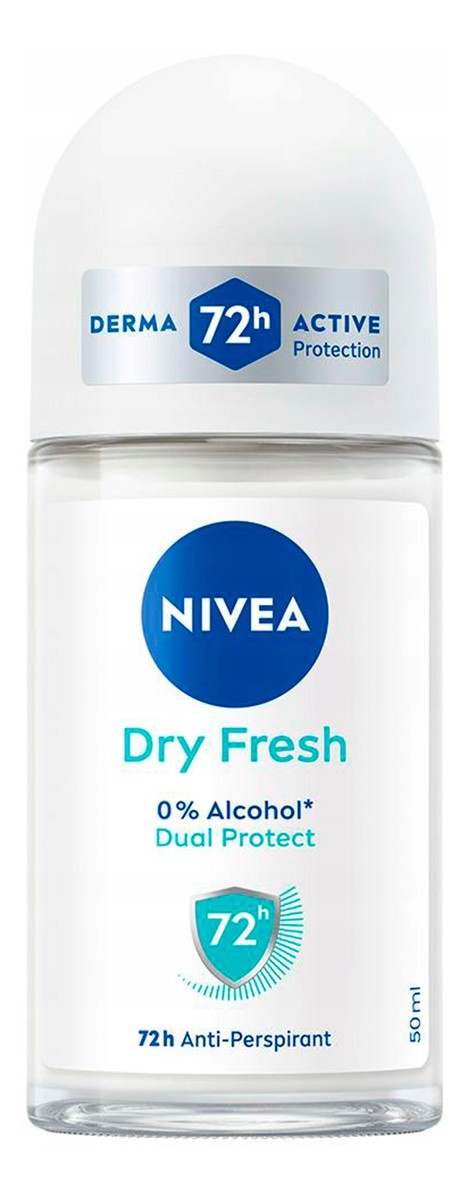 Nivea Dezodorant DRY FRESH roll-on damski - 0188691