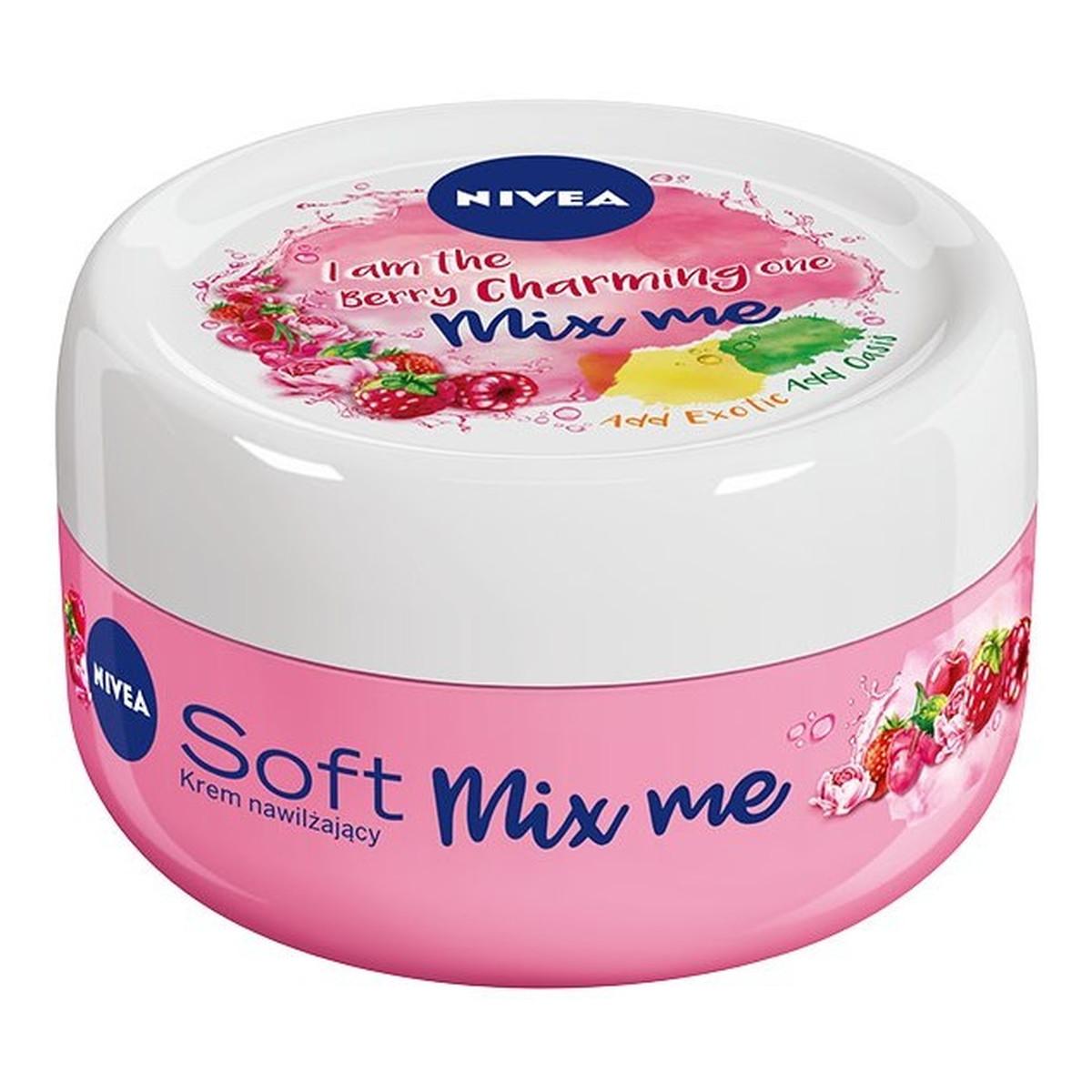 Nivea Soft Mix Me Krem nawilżający do twarzy i ciała I Am the Berry Charming One 100ml