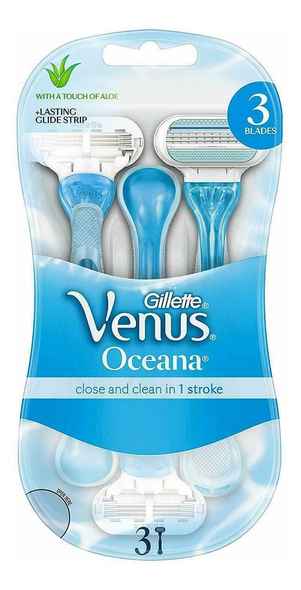Venus oceana maszynki do golenia dla kobiet 3szt