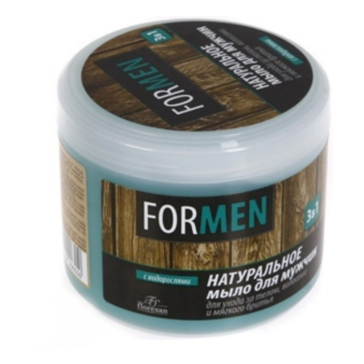 Floresan Naturalne mydło dla mężczyzn do pielęgnacji ciała, włosów i golenia "3 w 1" - zielona herbata, nagietek, rumianek, arnika, algi 450g