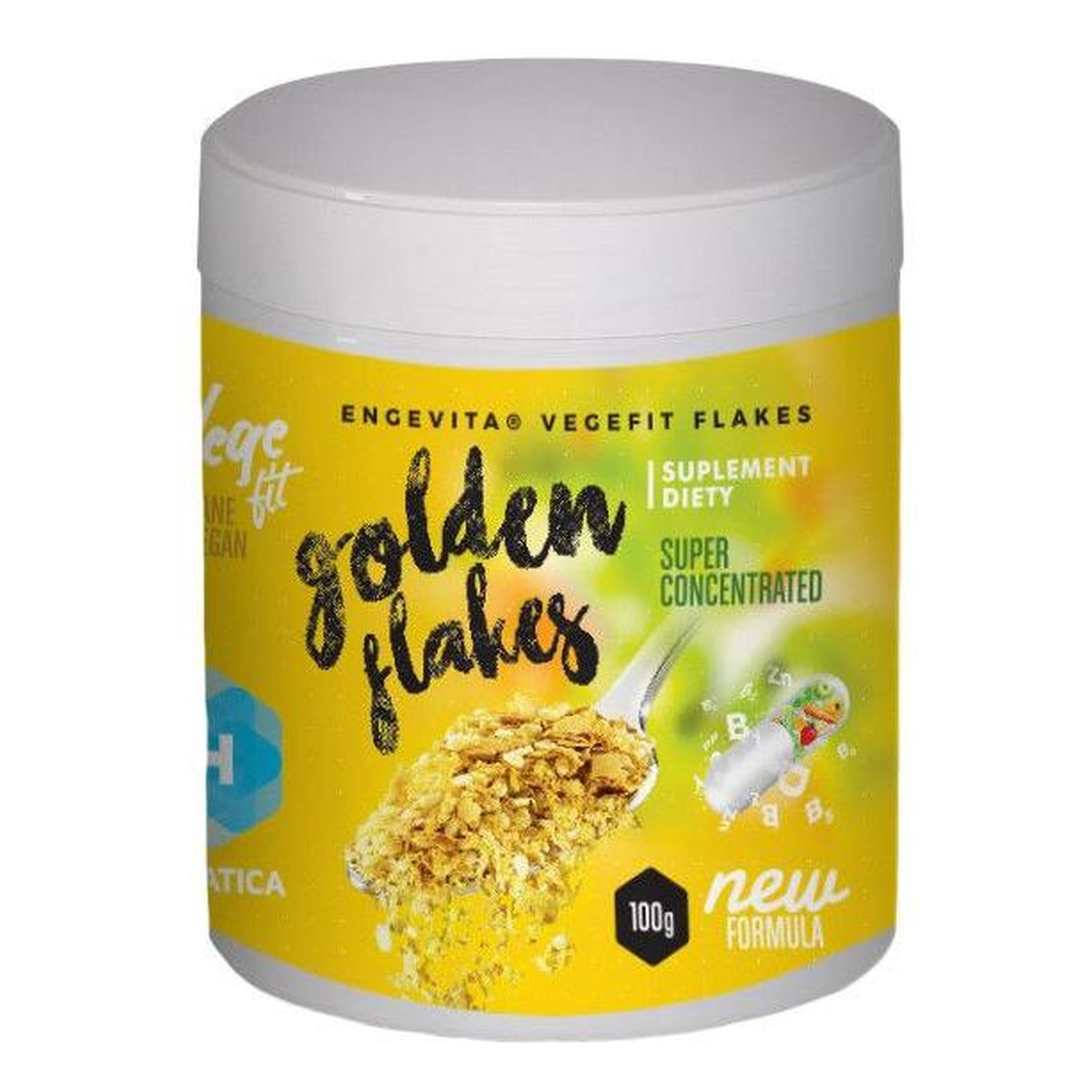 Hepatica Golden flakes płatki drożdżowe suplement diety 100g