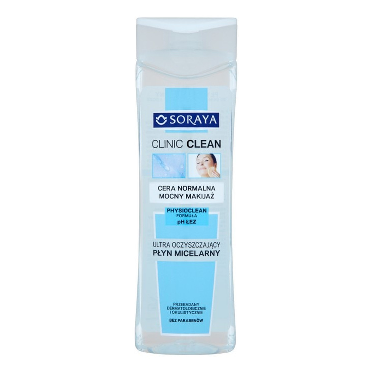 Soraya Clinic Clean Ultra Oczyszczający Płyn Micelarny Do Demakijażu Twarzy i Oczu 200ml