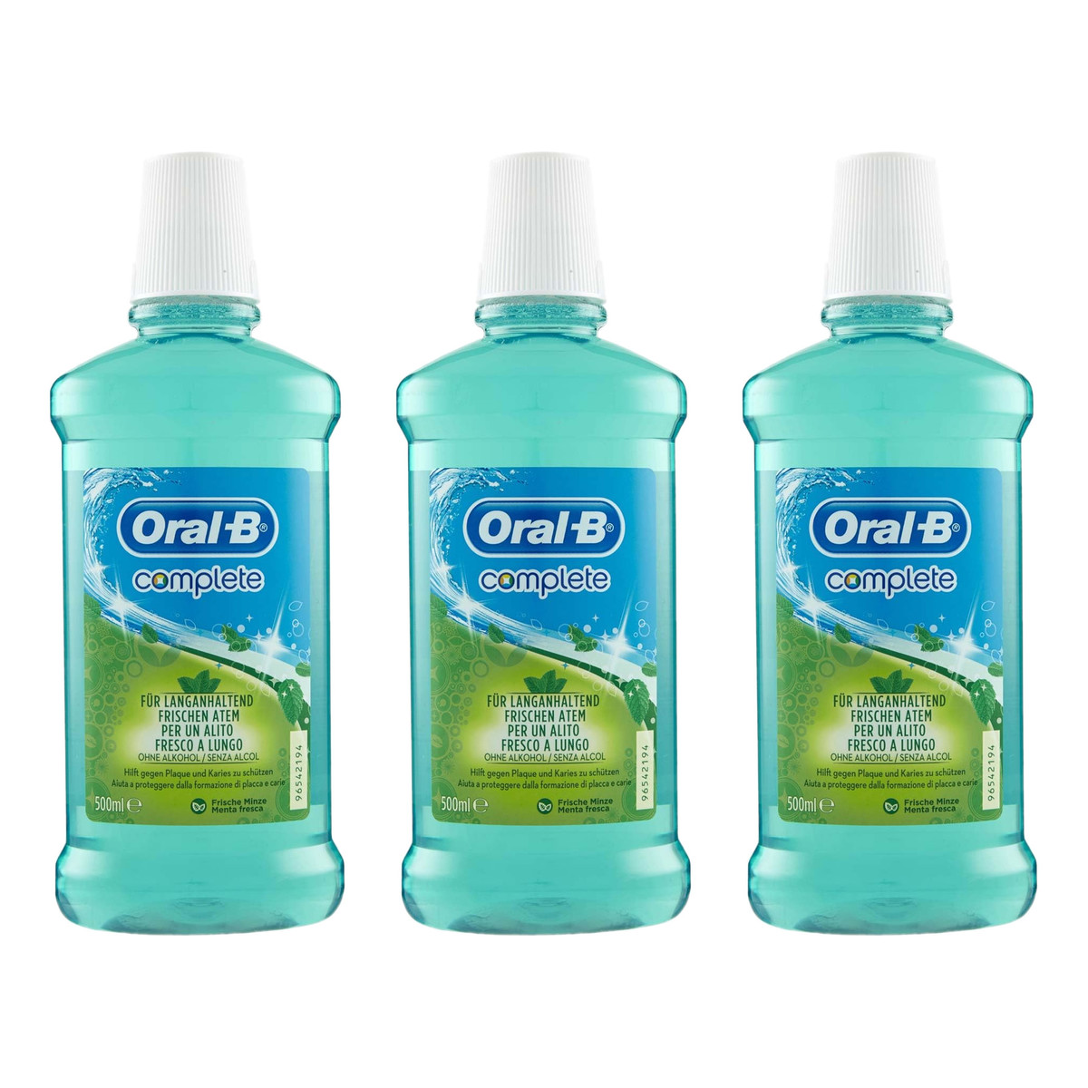 Oral-B Complete Płyn do płukania jamy ustnej Menta Fresca 3x500mll
