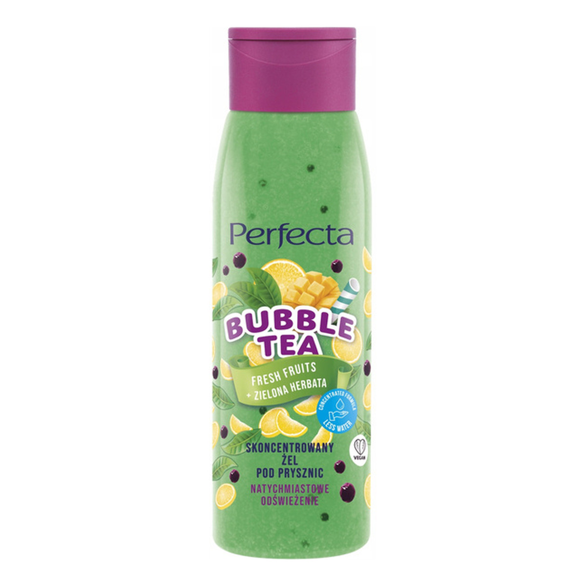 Perfecta Bubble Tea Żel pod prysznic Fresh Fruits & Zielona Herbata 400ml