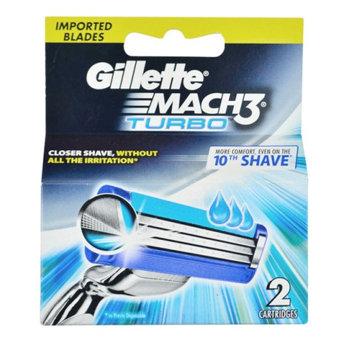 Gillette Mach 3 Wkłady do maszynki Turbo 2szt