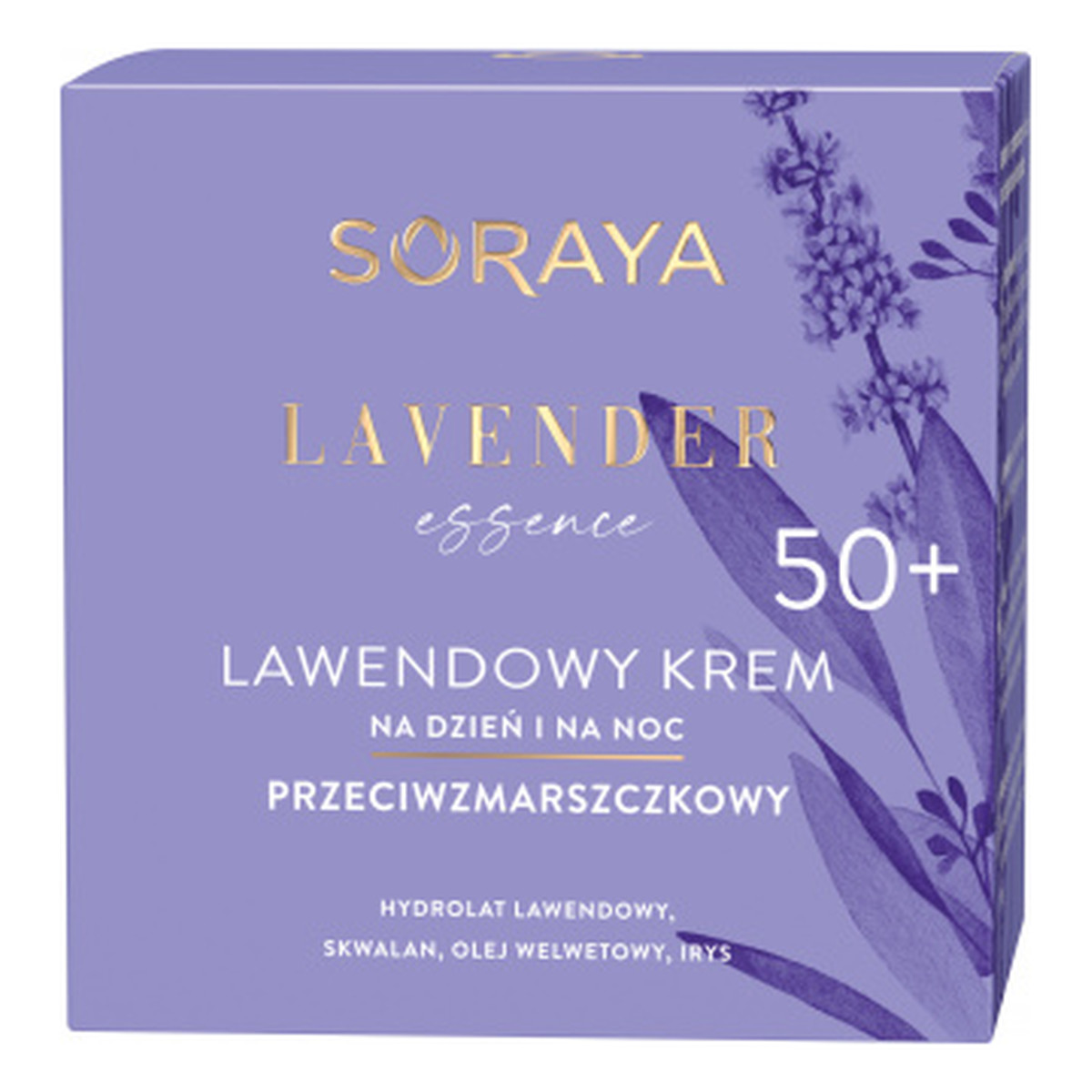 Soraya Lavender Essence Lawendowy krem przeciwzmarszczkowy na dzień i na noc 50+ 50ml