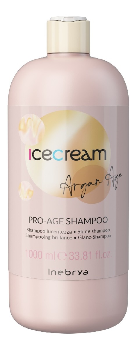 Ice cream argan age nabłyszczający szampon z olejkiem arganowym