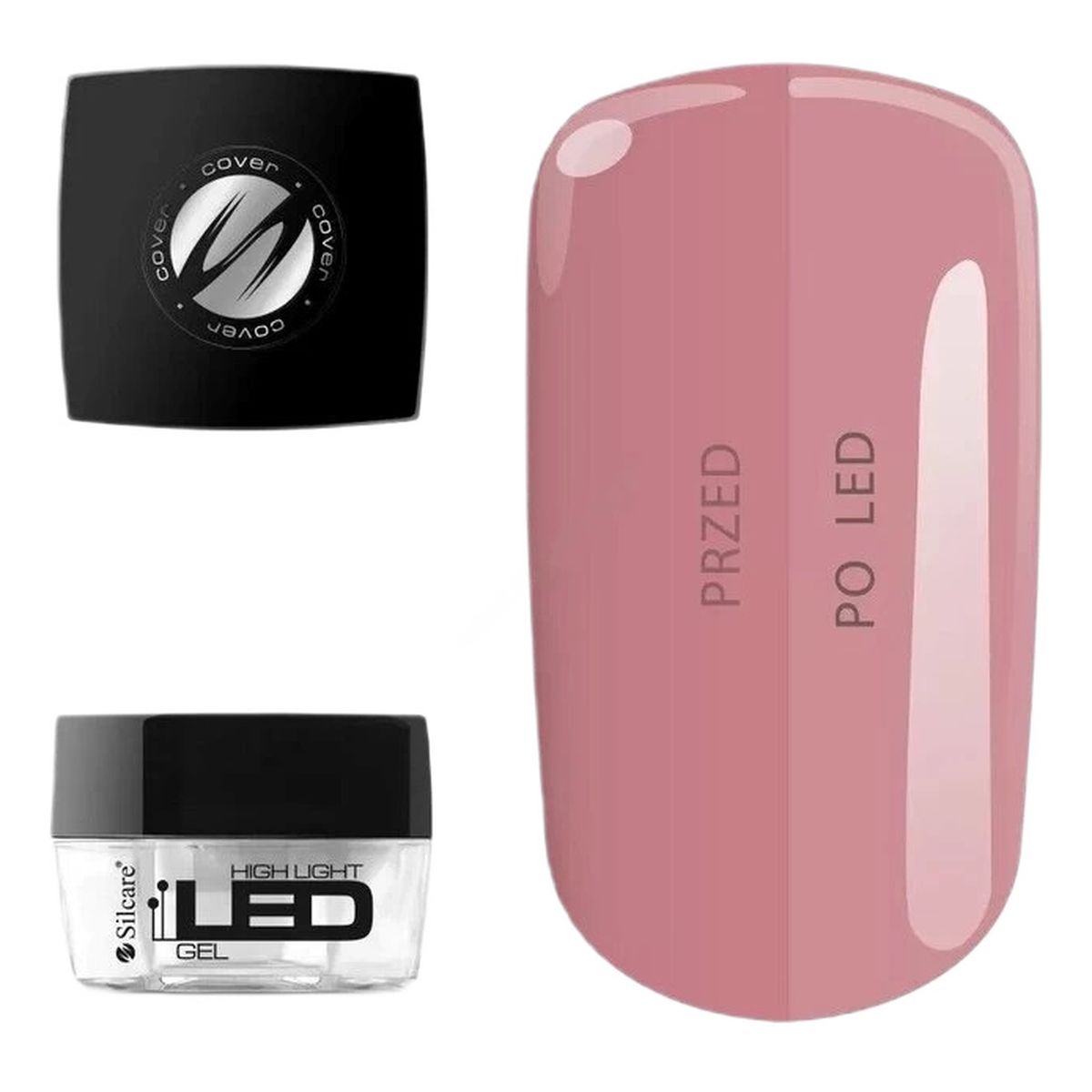 Silcare High Light Led Gel średniogęsty jednofazowy Żel do paznokci cover 15g