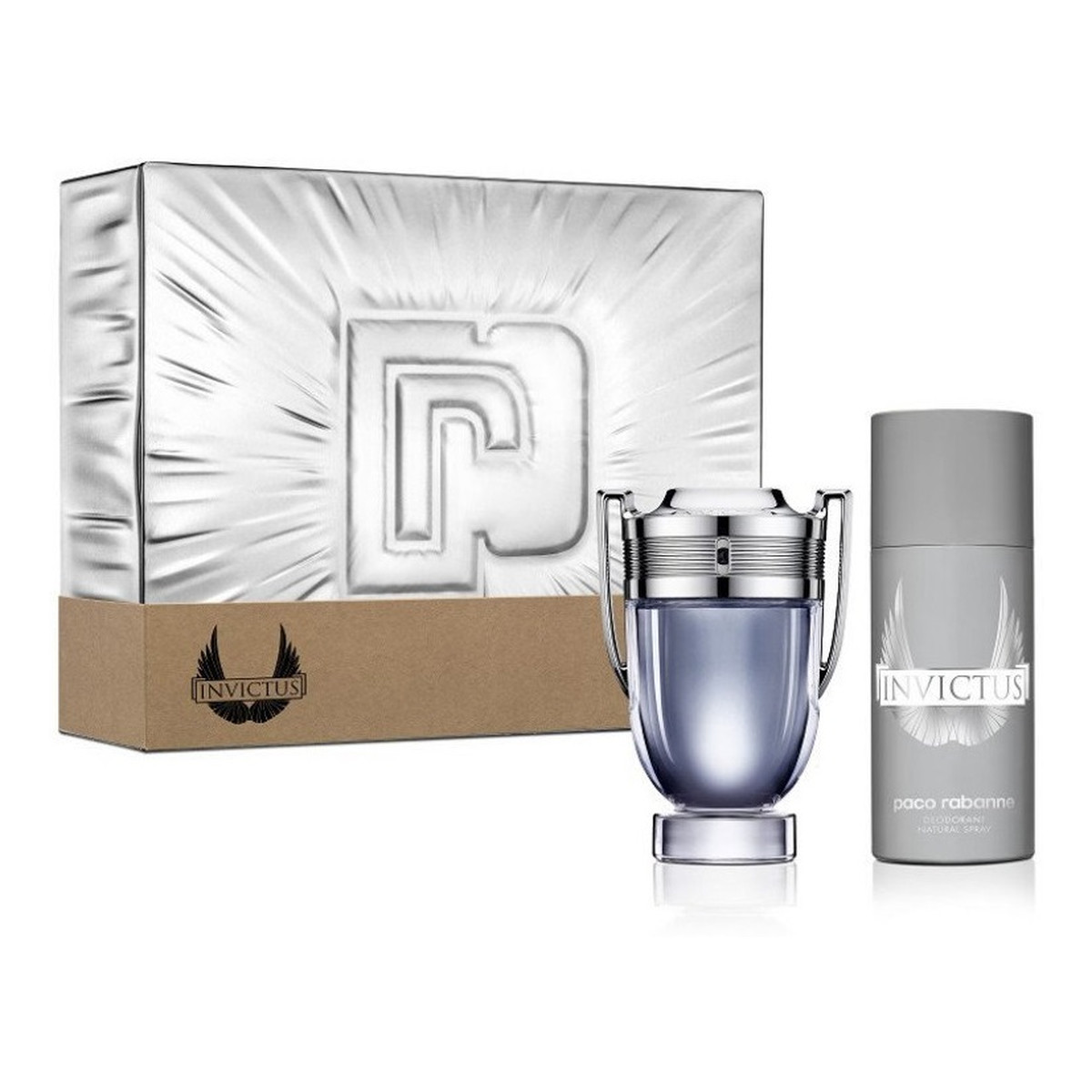 Paco Rabanne Invictus Zestaw woda toaletowa spray 100ml + dezodorant spray 150ml