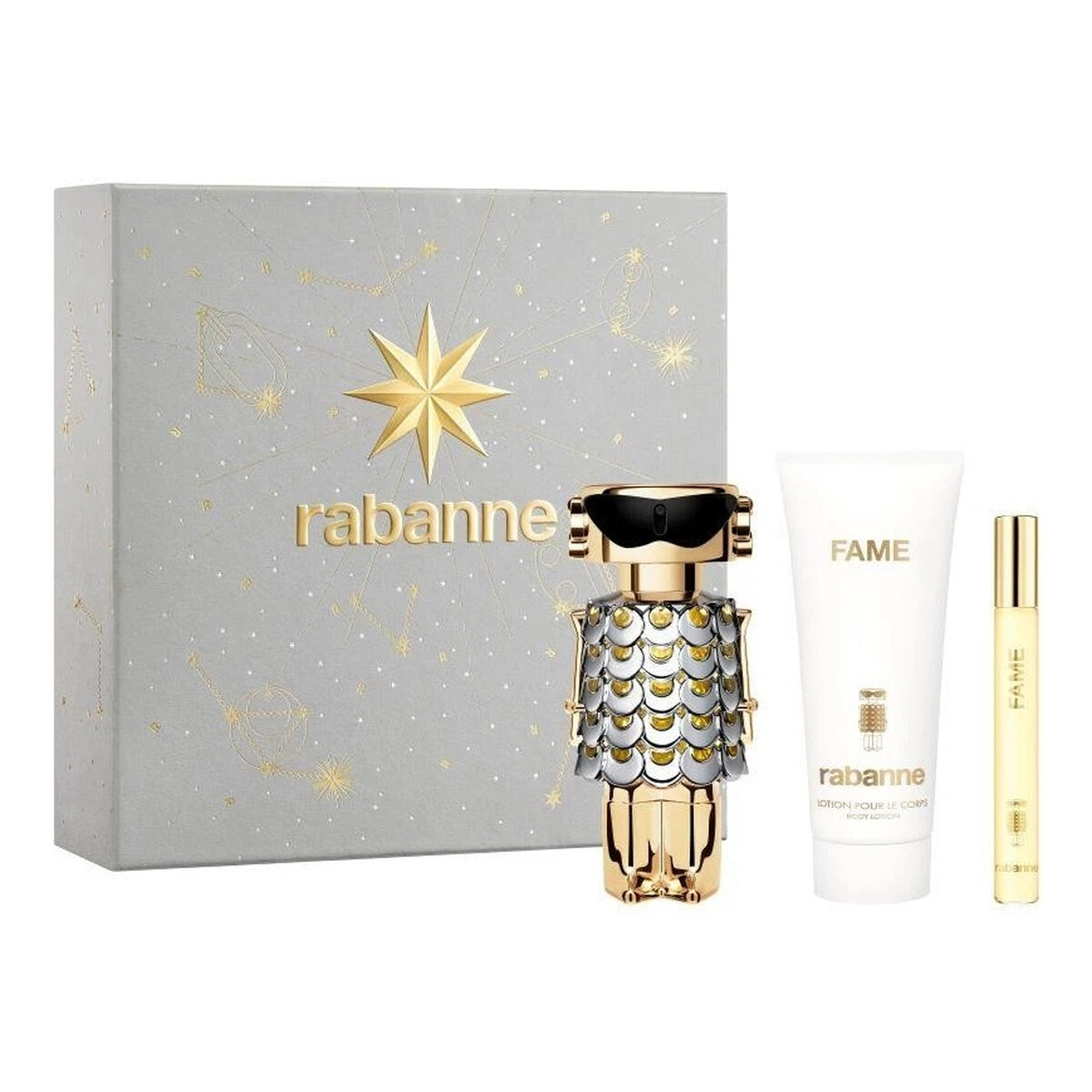 Paco Rabanne Fame Zestaw woda perfumowana spray 80ml + balsam do ciała 100ml + woda perfumowana spray 10ml