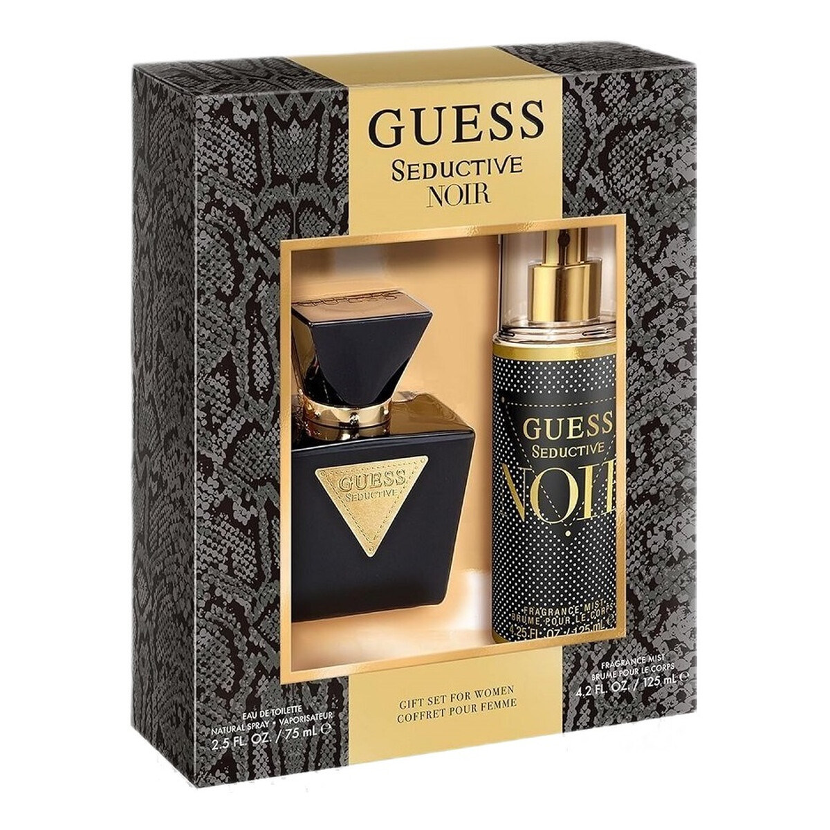 Guess Seductive Noir Women Zestaw woda toaletowa spray 75ml + mgiełka do ciała 125ml