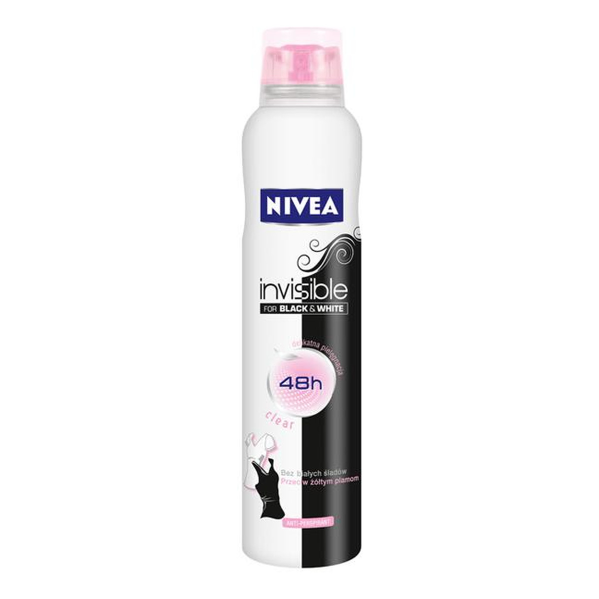 Nivea Dezodorant Invisible Clear Black & White Spray 250ml