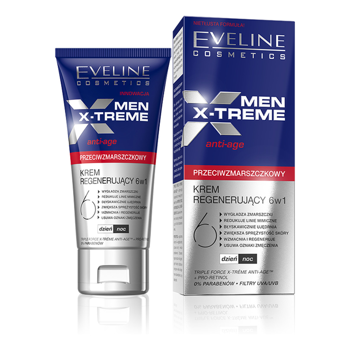 Eveline Men X-Treme Przeciwzmarszczkowy Krem Regenerujący 6w1 50ml