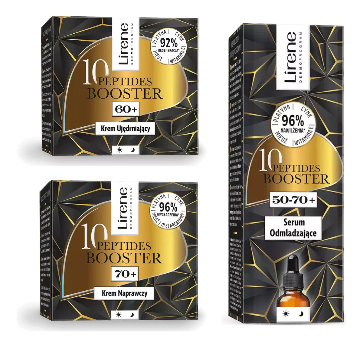 Krem ujędrniający 60+ 50ml i Krem naprawczy 70+ 50ml i Serum odmładzające 30ml
