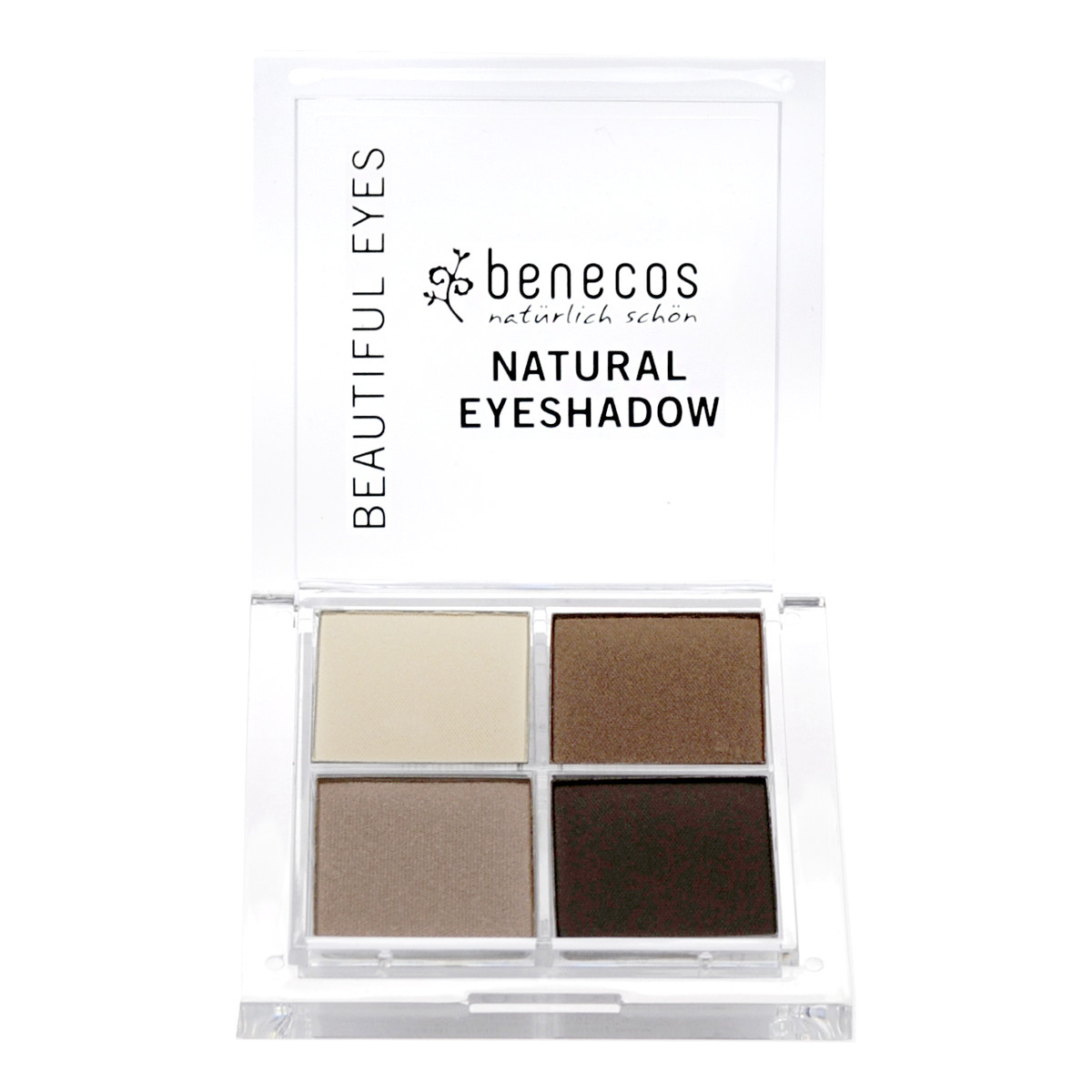 Benecos Paletka Quattro 4 naturalnych cieni do powiek - coffee & cream 8g