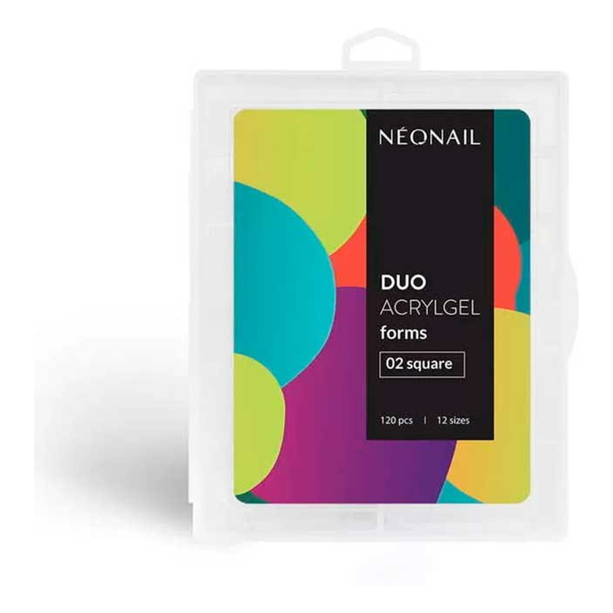 NeoNail Duo Acrylgel Formy do przedłużania paznokci 02 kwadrat 120szt